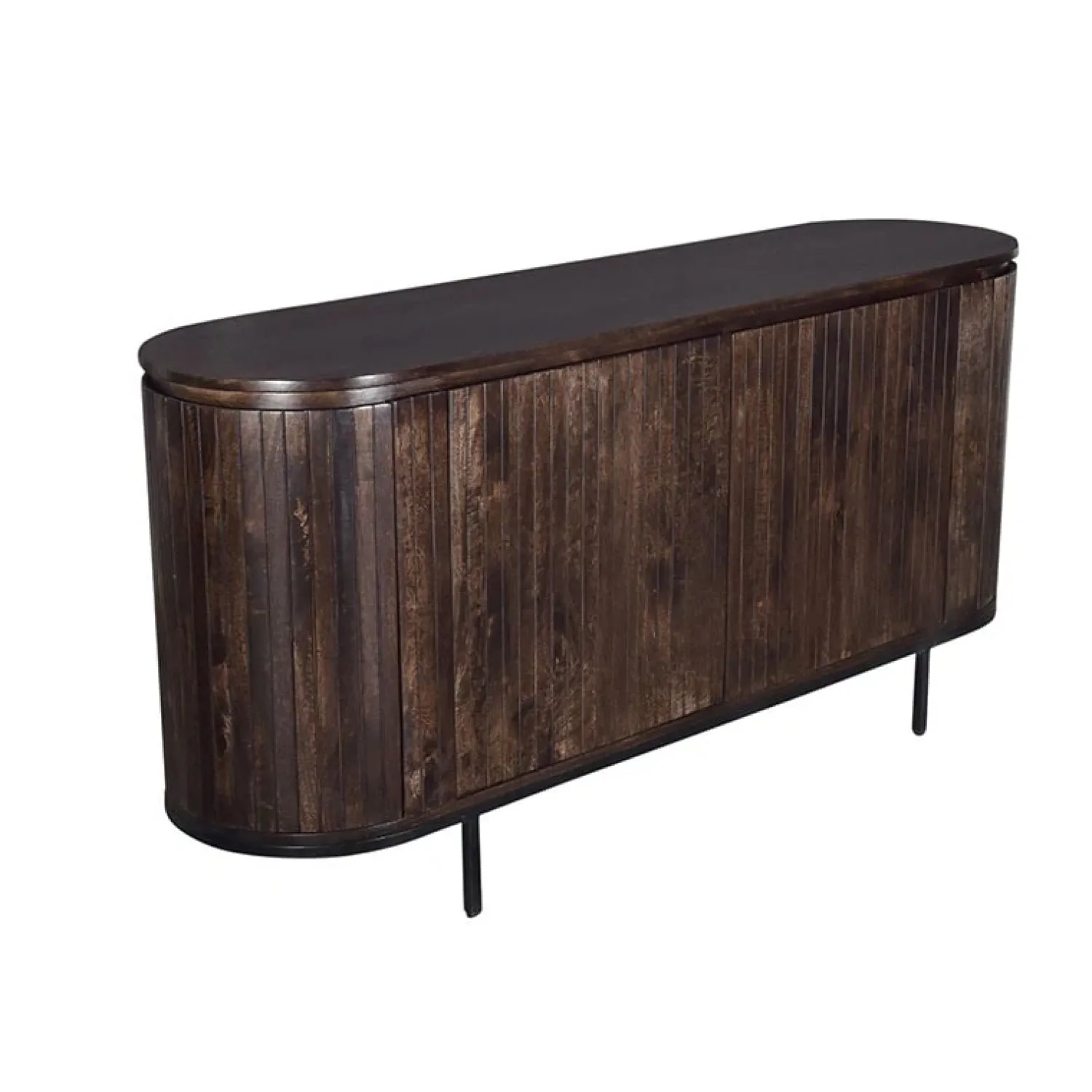 Livingfurn Dressoirs|Industriele Kasten|Dressoir mangohout Noor walnoot - 180cm