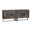 Tower living Dressoirs|Industriele Kasten|Dressoir mangohout Padua (4 deurs) - 200cm