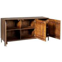 Furndea Dressoirs|Industriele Kasten|Dressoir Martin Walnoot 210cm