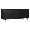 Furndea Dressoirs|Industriele Kasten|Dressoir Martin zwart 210 cm
