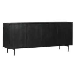 Furndea Dressoirs|Industriele Kasten|Dressoir Martin zwart 210 cm