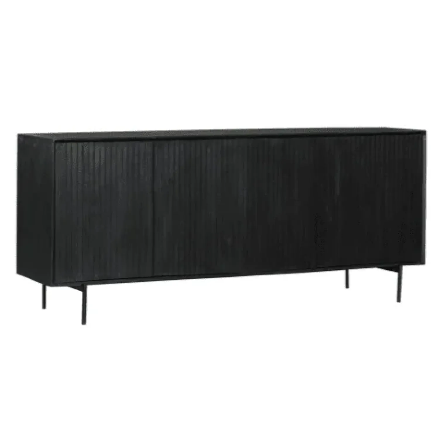 Furndea Dressoirs|Industriele Kasten|Dressoir Martin zwart 210 cm