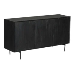 Furndea Dressoirs|Industriele Kasten|Dressoir Martin Zwart 165cm
