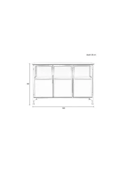 NORI Living Dressoirs|Industriele Kasten|Dressoir Miya laag
