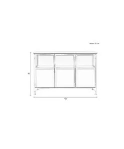 NORI Living Dressoirs|Industriele Kasten|Dressoir Miya laag
