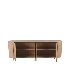 Label51 Dressoirs|Industriele Kasten|Dressoir Oliva Naturel Eikenhout 220cm