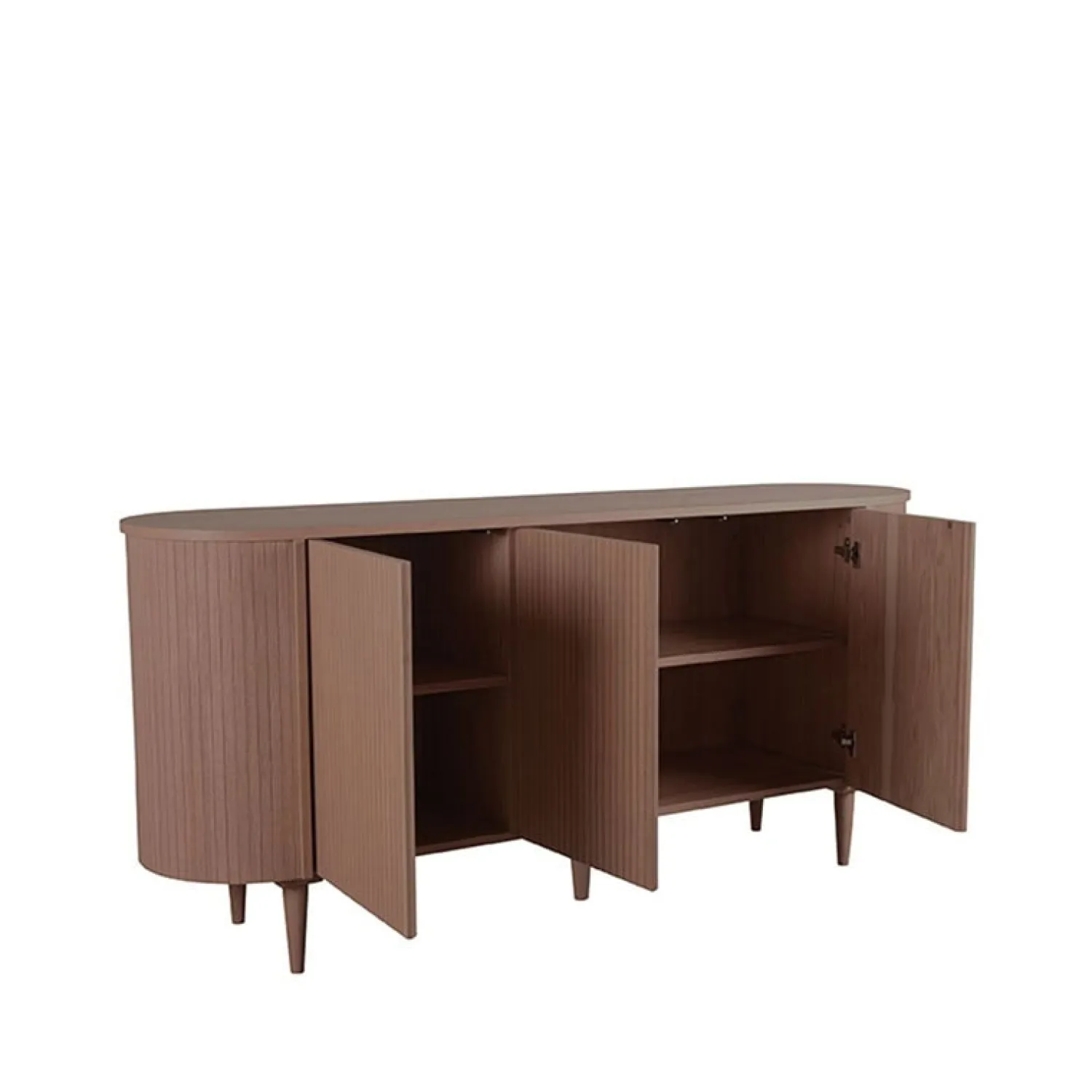 Label51 Dressoirs|Industriele Kasten|Dressoir Oliva walnoot eiken 180cm