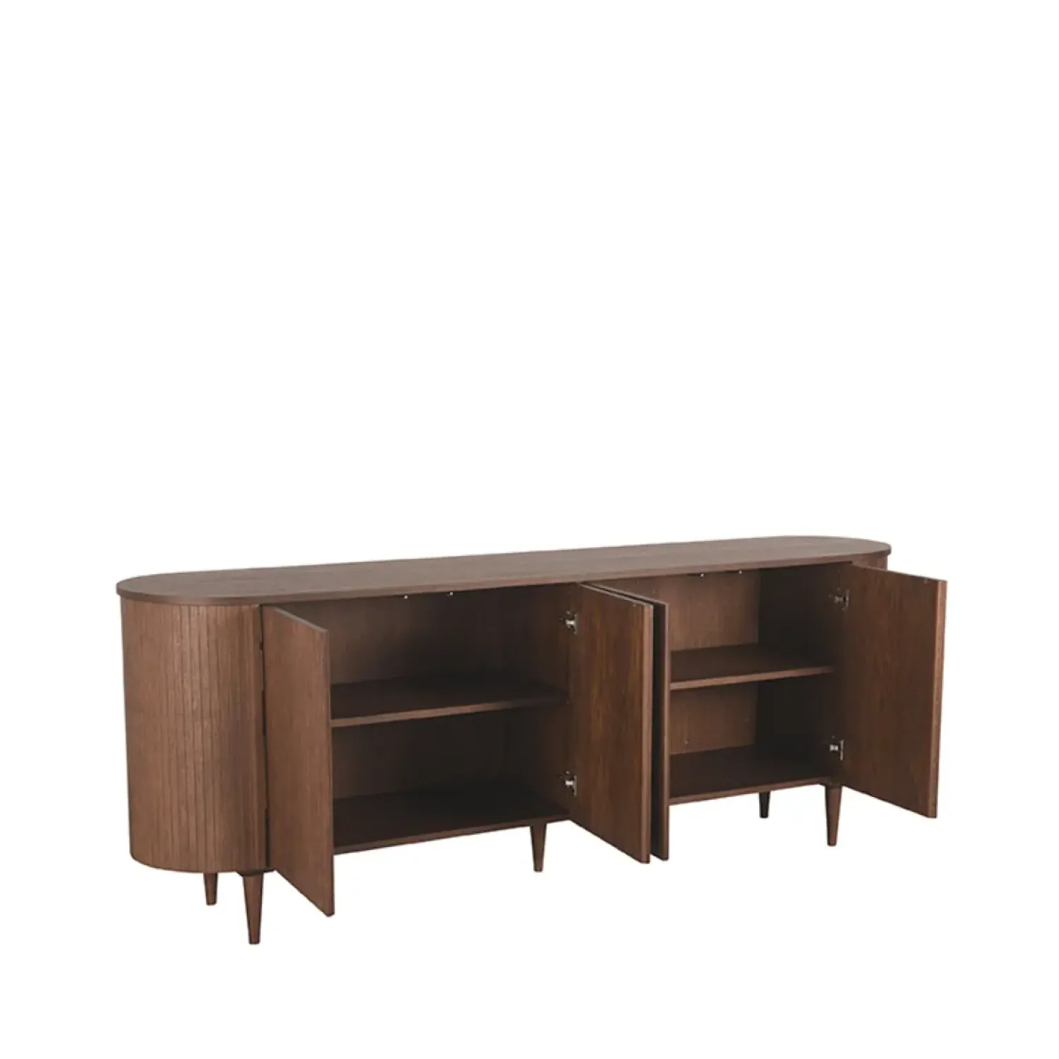 Label51 Dressoirs|Industriele Kasten|Dressoir Oliva Walnoot Eikenhout 220cm