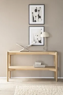 Eleonora Dressoirs|Industriele Kasten|Dressoir Selbu eikenhout 130cm