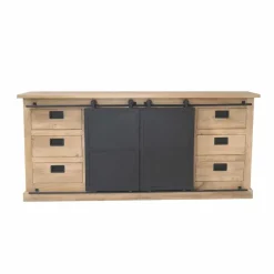 Furndea Dressoirs|Industriele Kasten|Dressoir Trenso Mangohout 200 cm