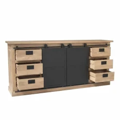 Furndea Dressoirs|Industriele Kasten|Dressoir Trenso Mangohout 200 cm