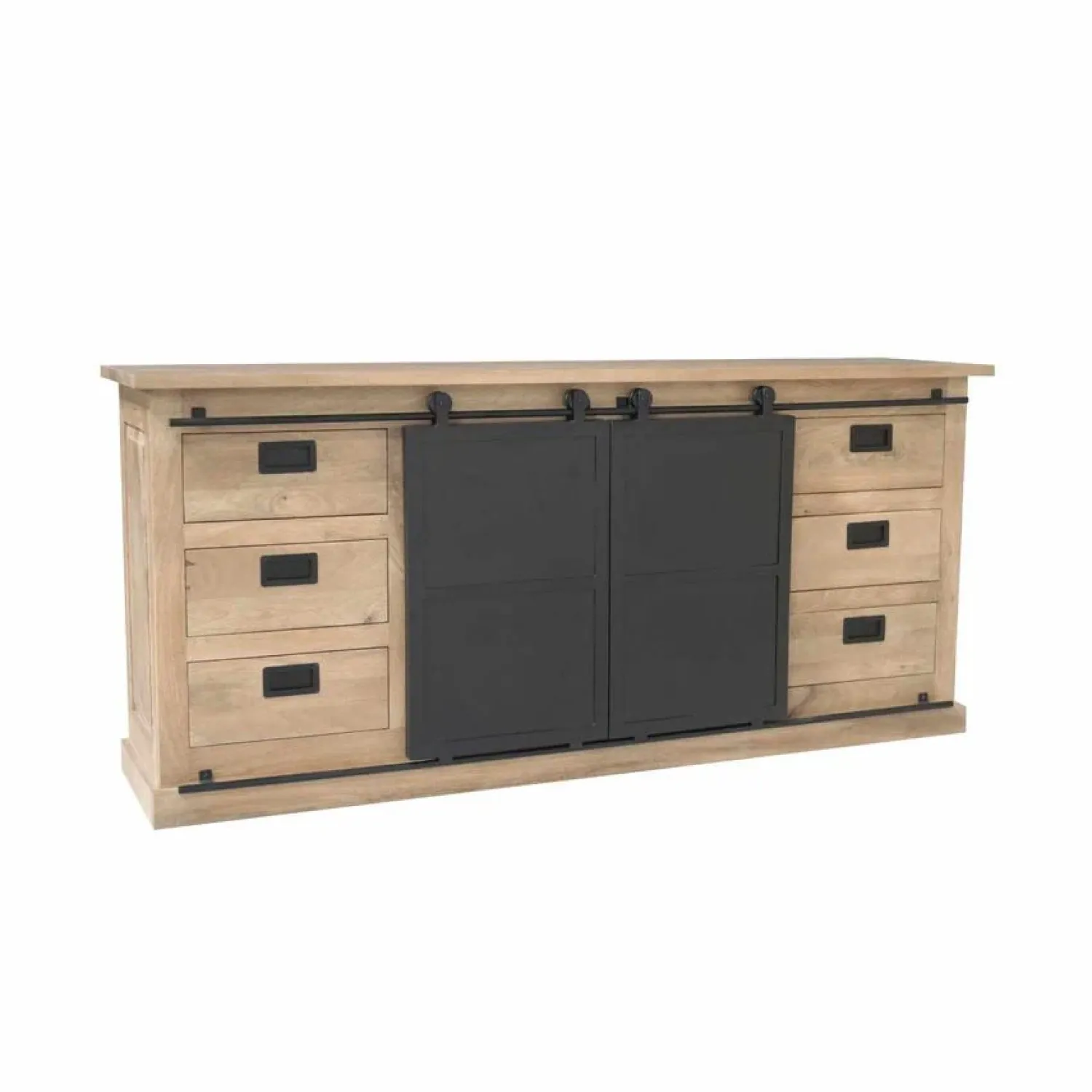 Furndea Dressoirs|Industriele Kasten|Dressoir Trenso Mangohout 200 cm