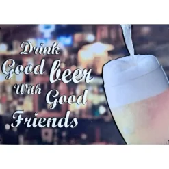 Cavetown Metalen Borden|Drink good beer - metalen bord