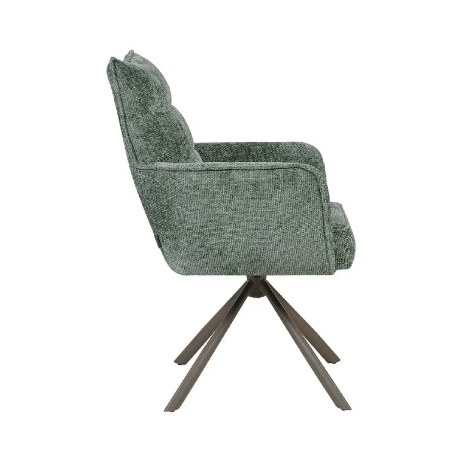 Label51 Eetkamerstoelen|Dubai Eetkamerstoel Hunter met Bronze poot
