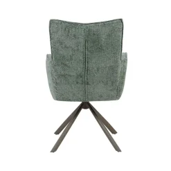 Label51 Eetkamerstoelen|Dubai Eetkamerstoel Hunter met Bronze poot