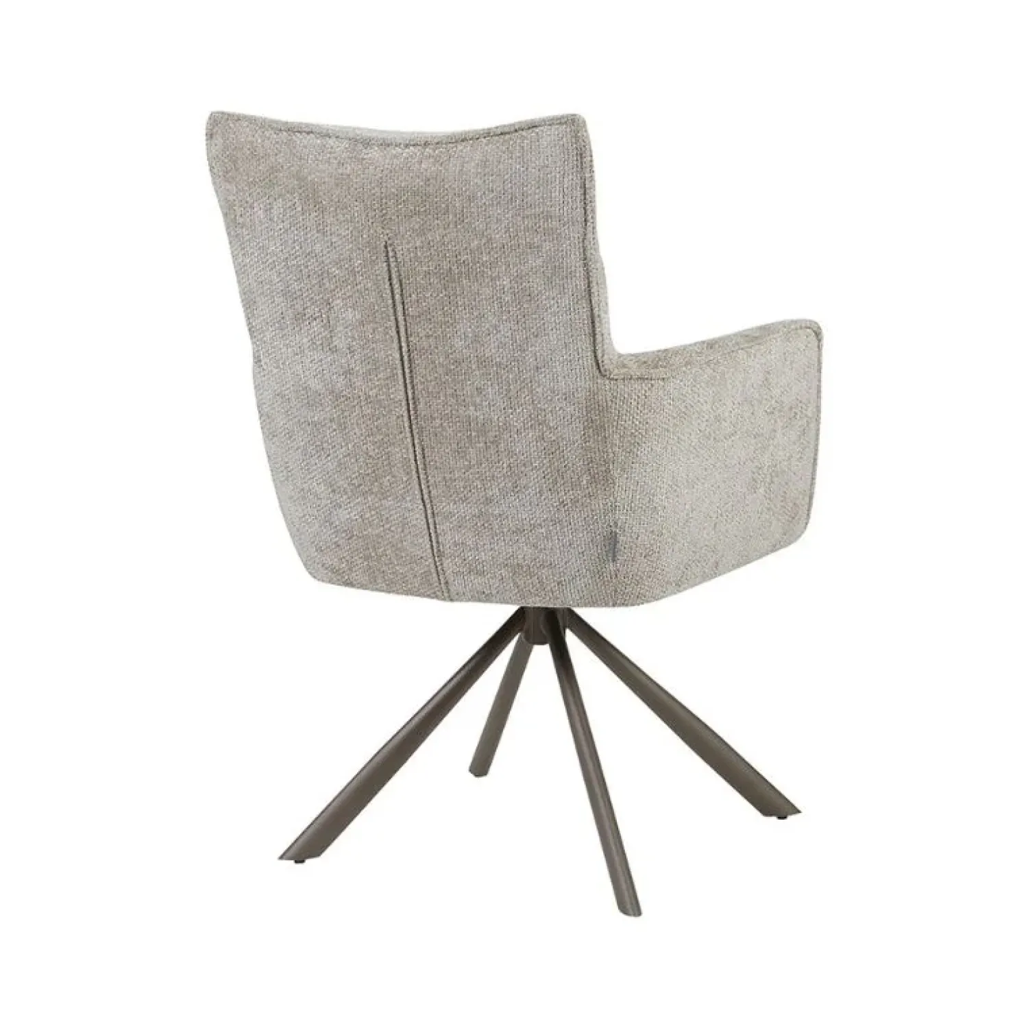 Label51 Eetkamerstoelen|Dubai Eetkamerstoel Naturel met Bronze poot