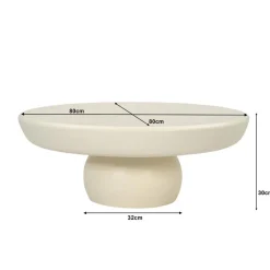 Livingfurn Salontafels|Dune Salontafel Rond Zand 80cm