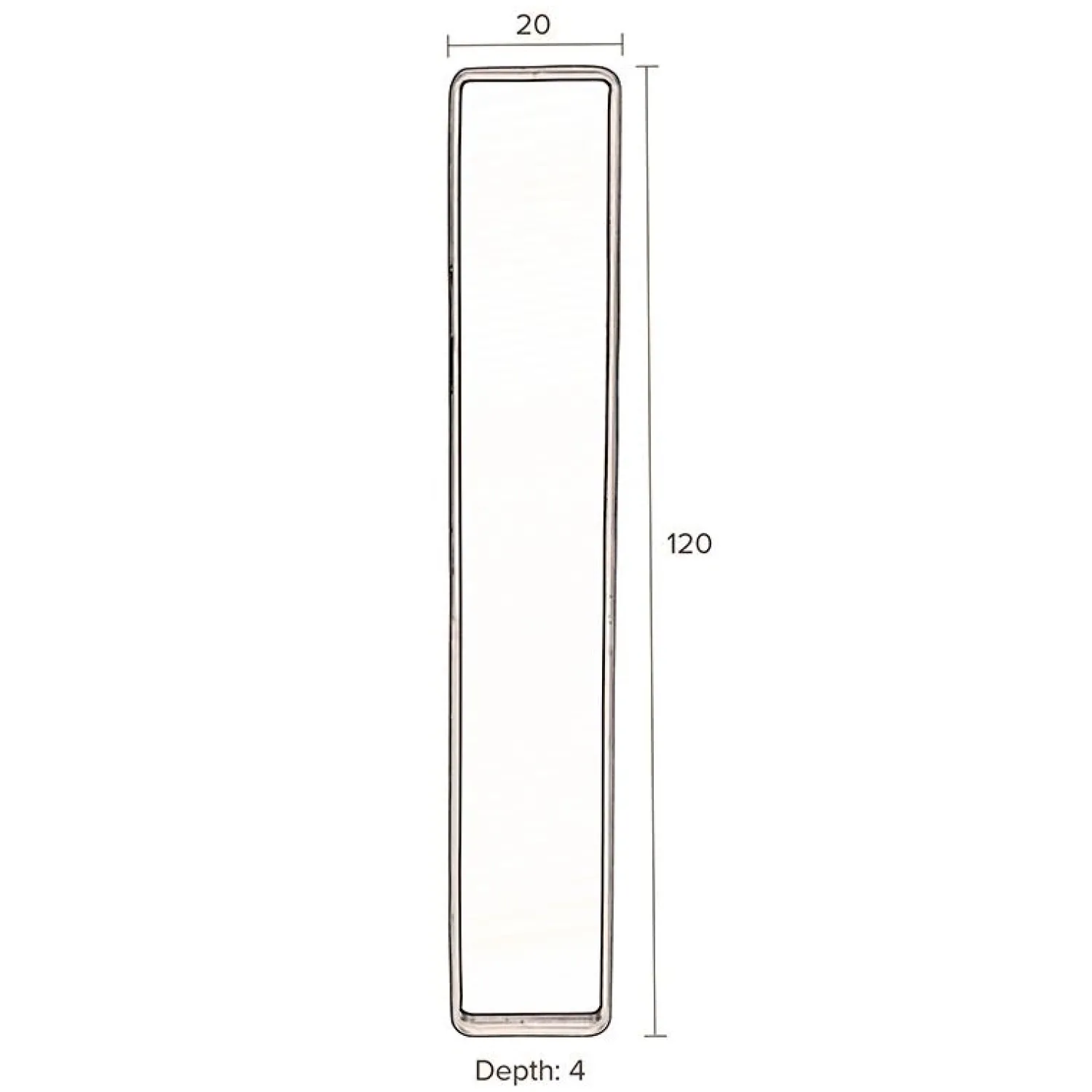 Dutchbone Spiegels|Blackbeam Spiegel Zwart