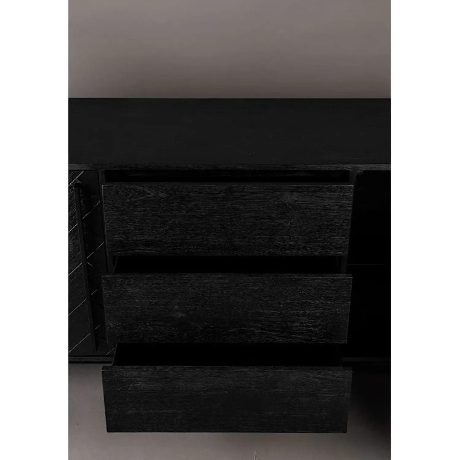 Dutchbone Dressoirs|Industriele Kasten|Class dressoir 180cm zwart