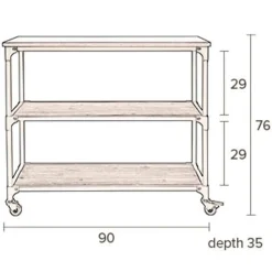 Dutchbone Bijzettafels|Consuela Trolley