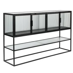 Dutchbone Dressoirs|Industriele Kasten|Dressoir Boli Zwart