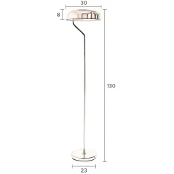 Dutchbone Vloerlampen|Eclipse Vloerlamp Zwart