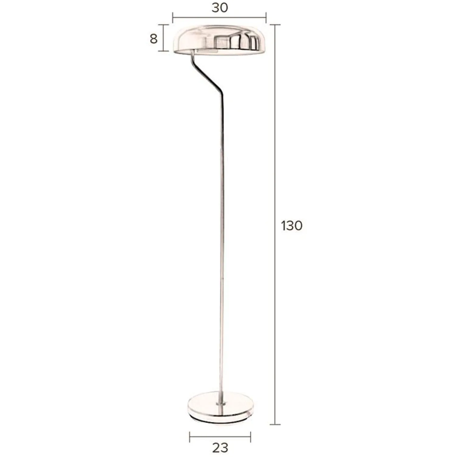 Dutchbone Vloerlampen|Eclipse Vloerlamp Zwart