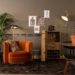 Dutchbone Vloerlampen|Eclipse Vloerlamp Zwart