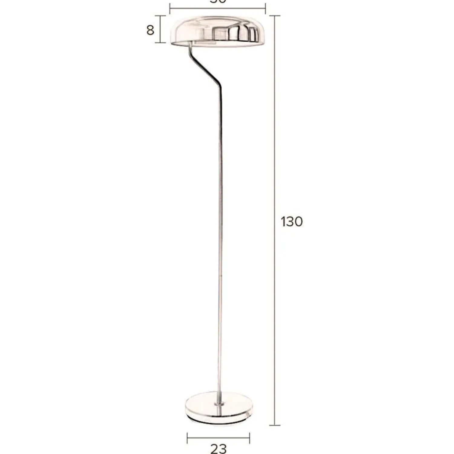 Dutchbone Vloerlampen|Eclipse Vloerlamp Messing