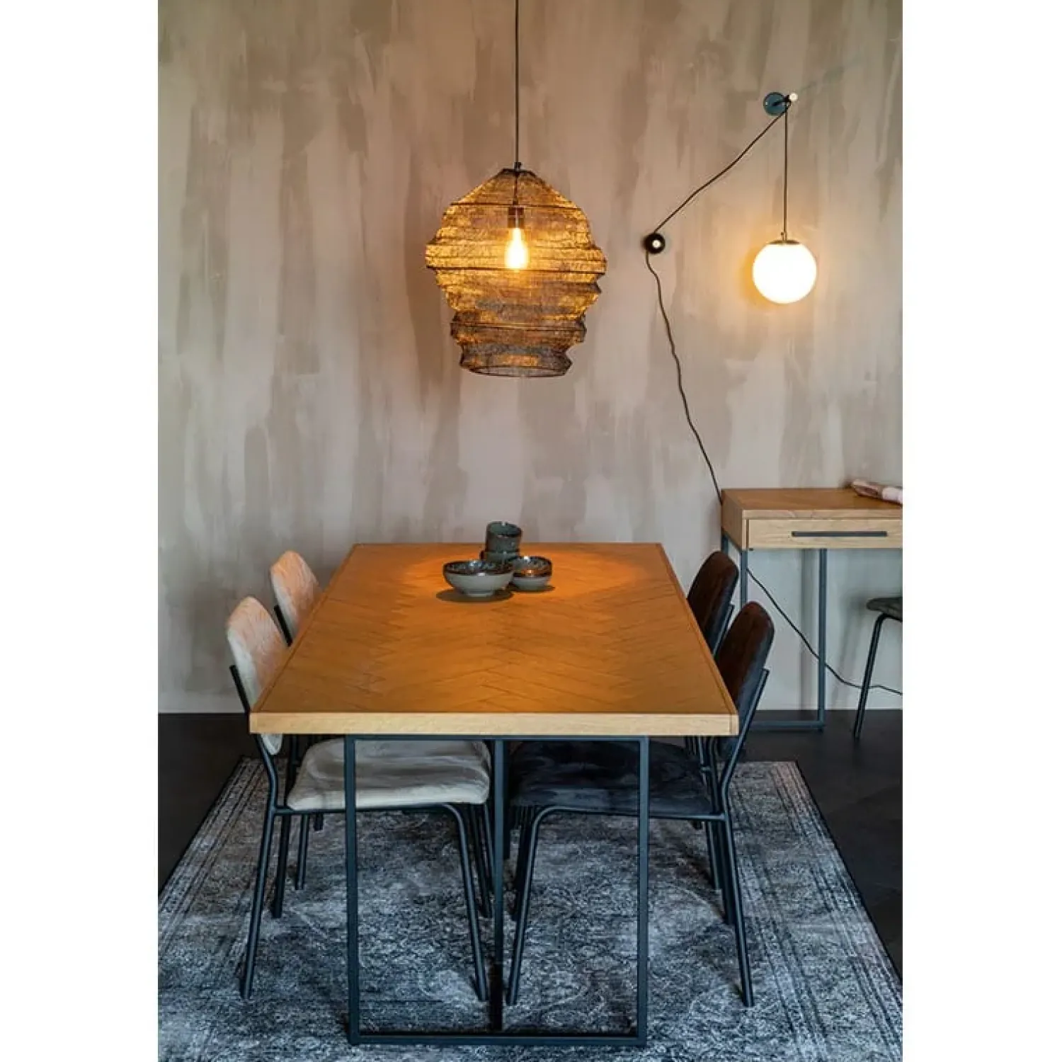 Dutchbone Eettafels|Eetkamertafel Class 180x90cm eiken naturel