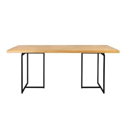 Dutchbone Eettafels|Eetkamertafel Class 220x90cm eiken naturel