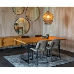 Dutchbone Eettafels|Eetkamertafel Class 220x90cm eiken naturel