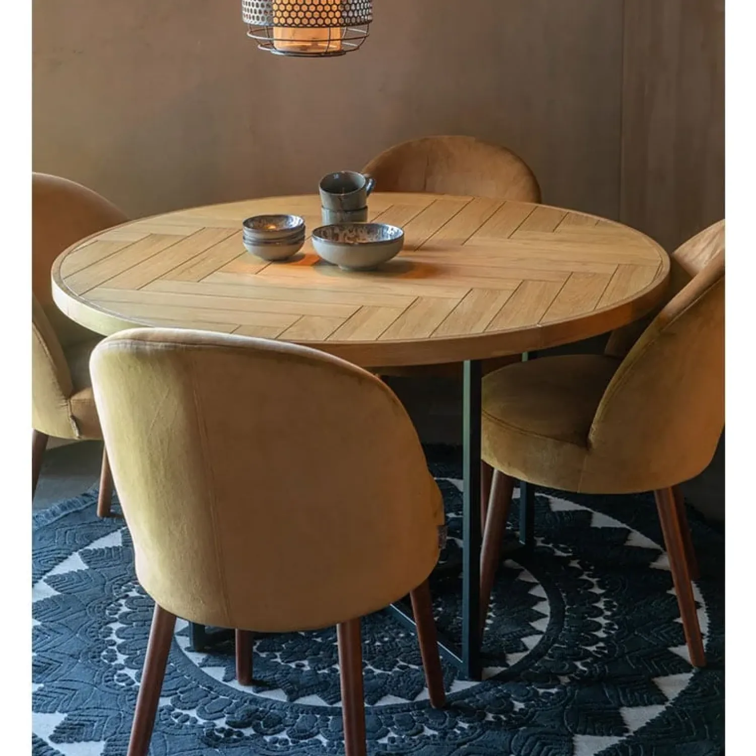 Dutchbone Eettafels|Eetkamertafel Class naturel rond 120cm