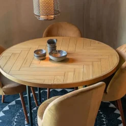 Dutchbone Eettafels|Eetkamertafel Class naturel rond 120cm