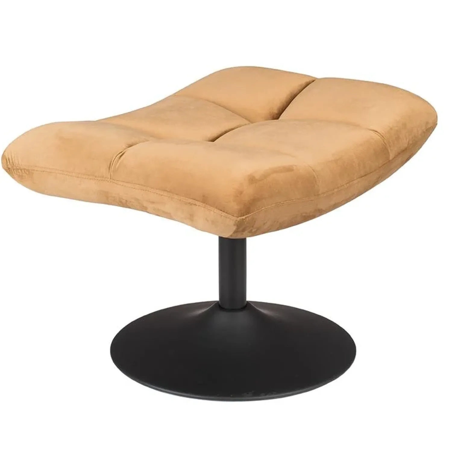 Dutchbone Hockers|Hocker Bar Velvet Goud Bruin