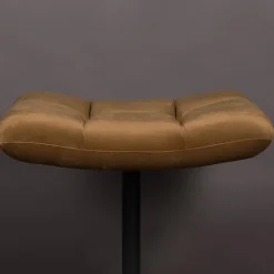 Dutchbone Hockers|Hocker Bar Velvet Goud Bruin
