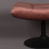 Dutchbone Hockers|Hocker Bar Velvet Roze