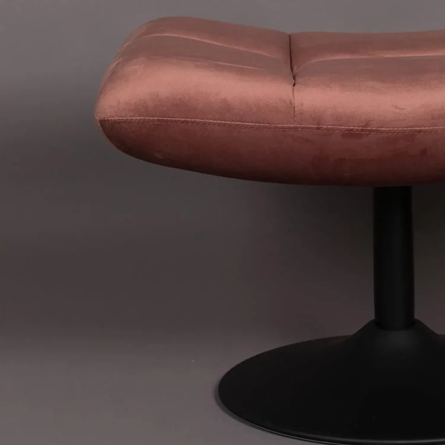 Dutchbone Hockers|Hocker Bar Velvet Roze