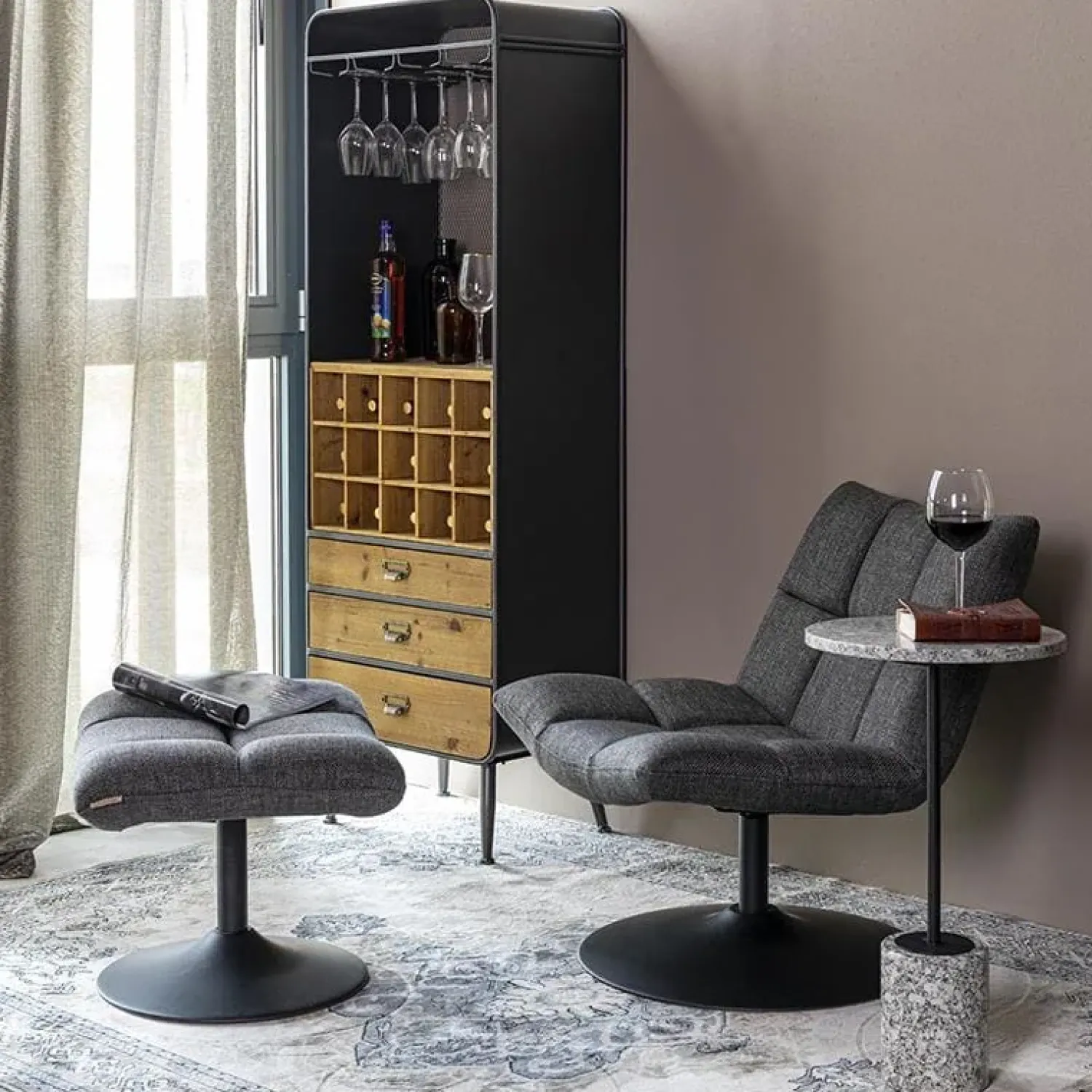 Dutchbone Vloerkleden|Mahal Vloerkleed Grey Liver 170x240cm