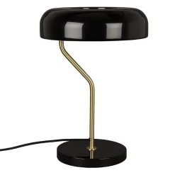 Dutchbone Bureaulampen|Tafellampen|Tafellamp Eclipse Zwart