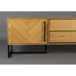 Dutchbone Industriele Kasten|Tv Meubels|Tv meubel Class naturel eiken 180cm