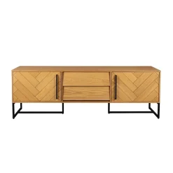 Dutchbone Industriele Kasten|Tv Meubels|Tv meubel Class naturel eiken 180cm