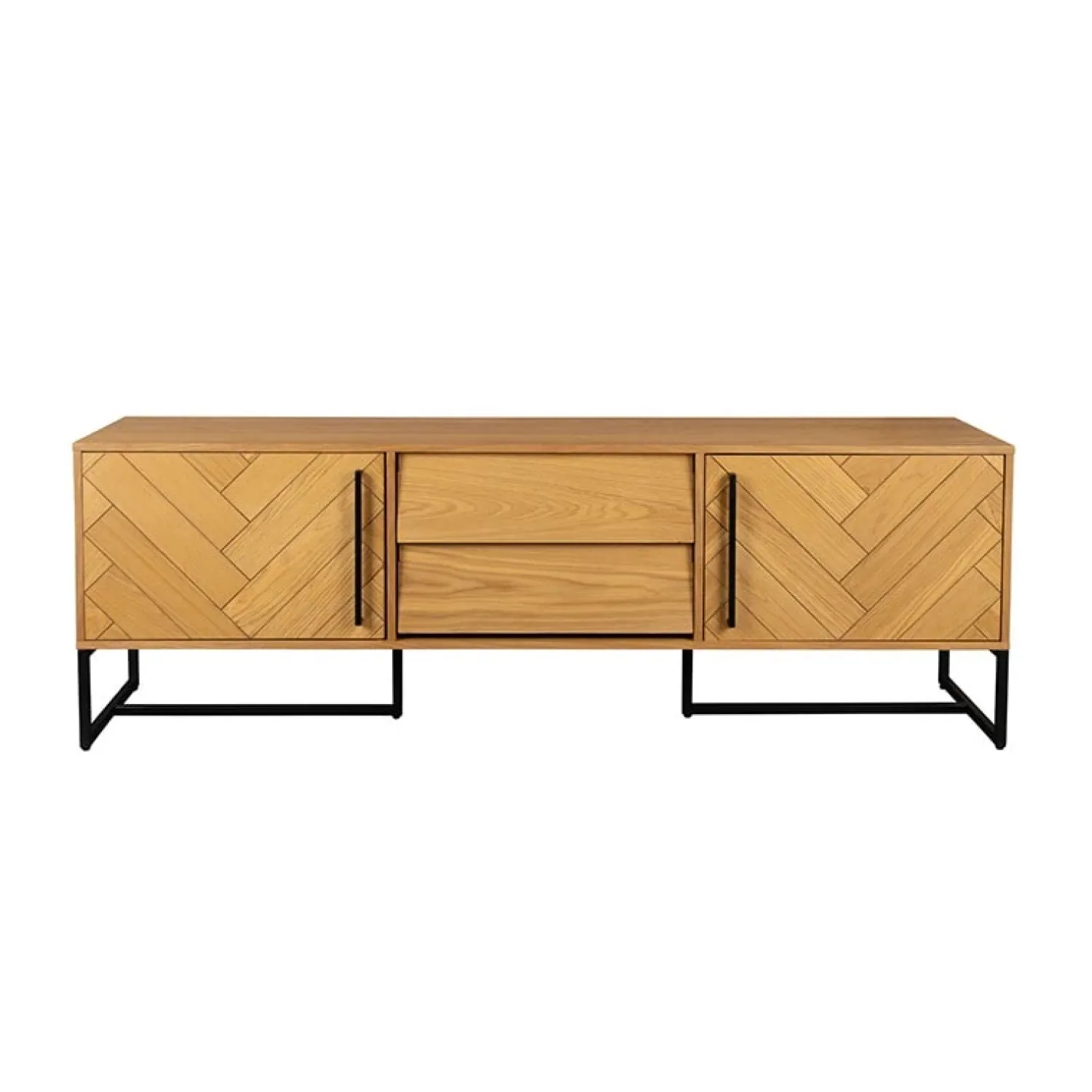 Dutchbone Industriele Kasten|Tv Meubels|Tv meubel Class naturel eiken 180cm
