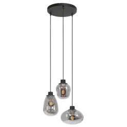 Steinmex Hanglampen|Glazen Hanglamp|Echo Hanglamp 3-lichts glas
