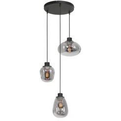 Steinmex Hanglampen|Glazen Hanglamp|Echo Hanglamp 3-lichts glas