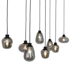 Steinmex Hanglampen|Glazen Hanglamp|Echo Hanglamp 8-lichts glas