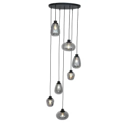 Steinmex Hanglampen|Glazen Hanglamp|Echo Hanglamp 7-lichts glas