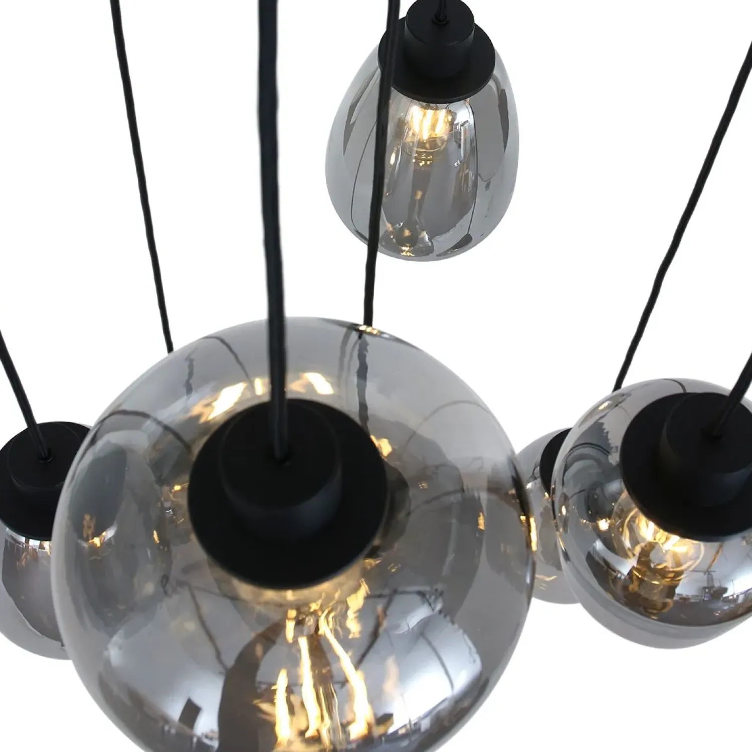 Steinmex Hanglampen|Glazen Hanglamp|Echo Hanglamp 7-lichts glas