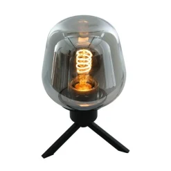 Steinmex Bureaulampen|Tafellampen|Echo Tafellamp 1-lichts glas bol