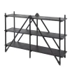 Kalfort Wandkasten|Industriele Kasten|Eddy Wandrek 3 laags Antraciet 130cm